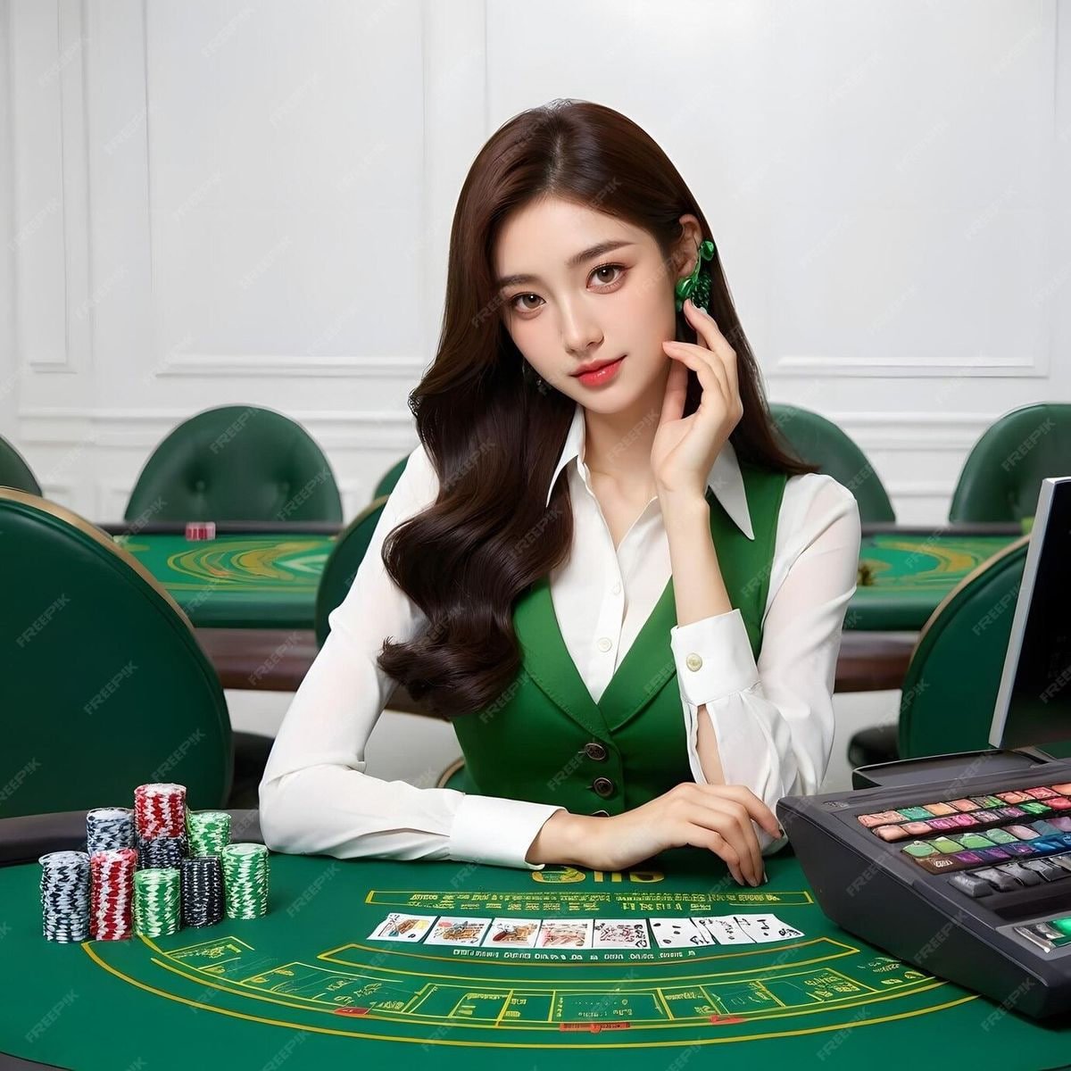shwe apk မိုဘိုင်း App ကိုင်ကာ Casino ကစားနေသောပုံ